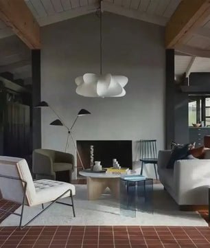Wabi Sabi Plafondlamp van Zijde - Stijlvolle Hanglamp voor Woonkamer, Bar of Salon