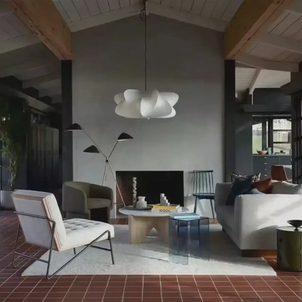 Wabi Sabi Plafondlamp van Zijde - Stijlvolle Hanglamp voor Woonkamer, Bar of Salon