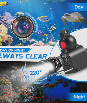Waterdichte Onderwater Viscamera met 4.3" Kleurenscherm en Nachtzicht