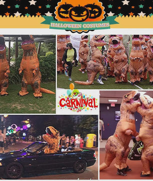 Opblaasbaar T-Rex Dinosaurus Kostuum voor Volwassenen - Perfect voor Feestjes en Halloween