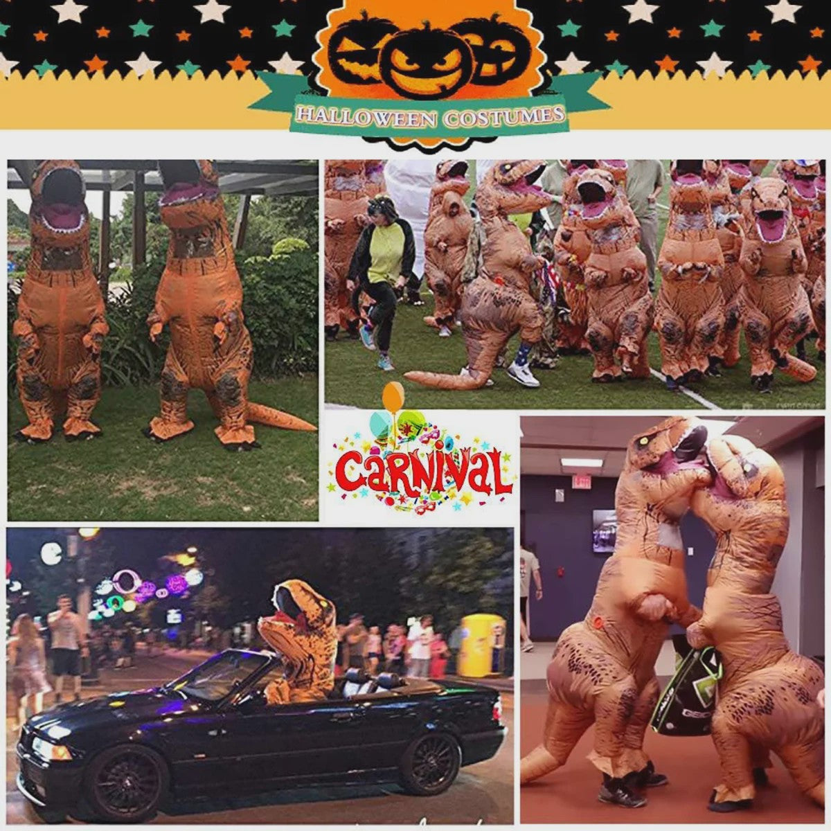 Opblaasbaar T-Rex Dinosaurus Kostuum voor Volwassenen - Perfect voor Feestjes en Halloween