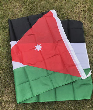 Jordan Vlag 90x150cm - Dubbelzijdig Bedrukt Polyester Hangende Decoratie