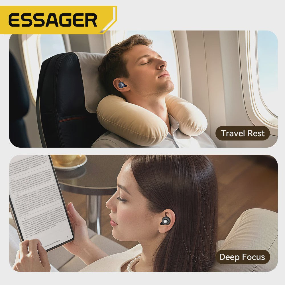 Essager Oordopjes Slaap - Zacht Siliconen Noise Cancelling voor Rustige Nacht & Concentratie