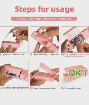 Draagbare Mini Heat Sealer - Sluit Plastic Zakken Snel en Gemakkelijk