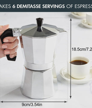 Klassieke Aluminium Moka Pot Espressomaker - Cubaanse Koffie voor Thuis & Camping