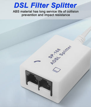 2x DSL ADSL Filter Splitter RJ11 Telefoon Modem Adapter