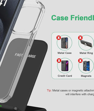 Universele Fast Wireless Charging Stand voor Smartphones