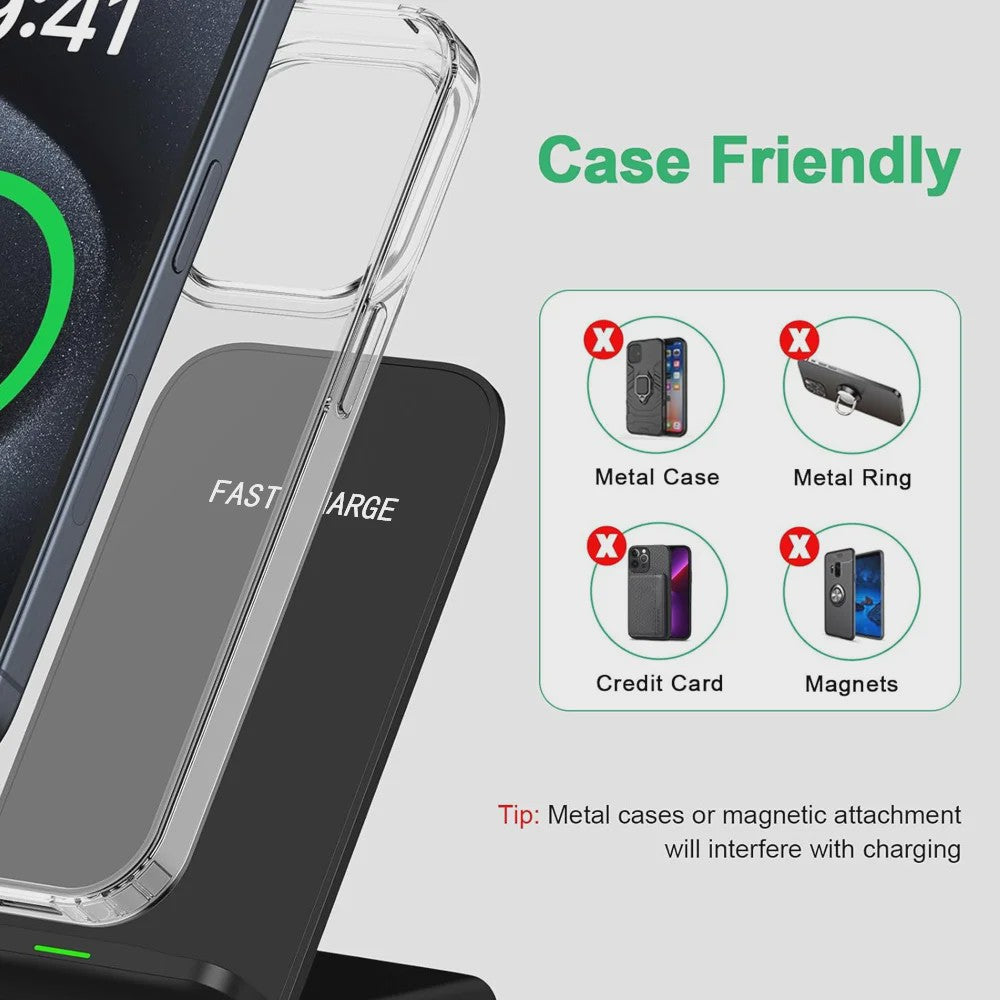 Universele Fast Wireless Charging Stand voor Smartphones