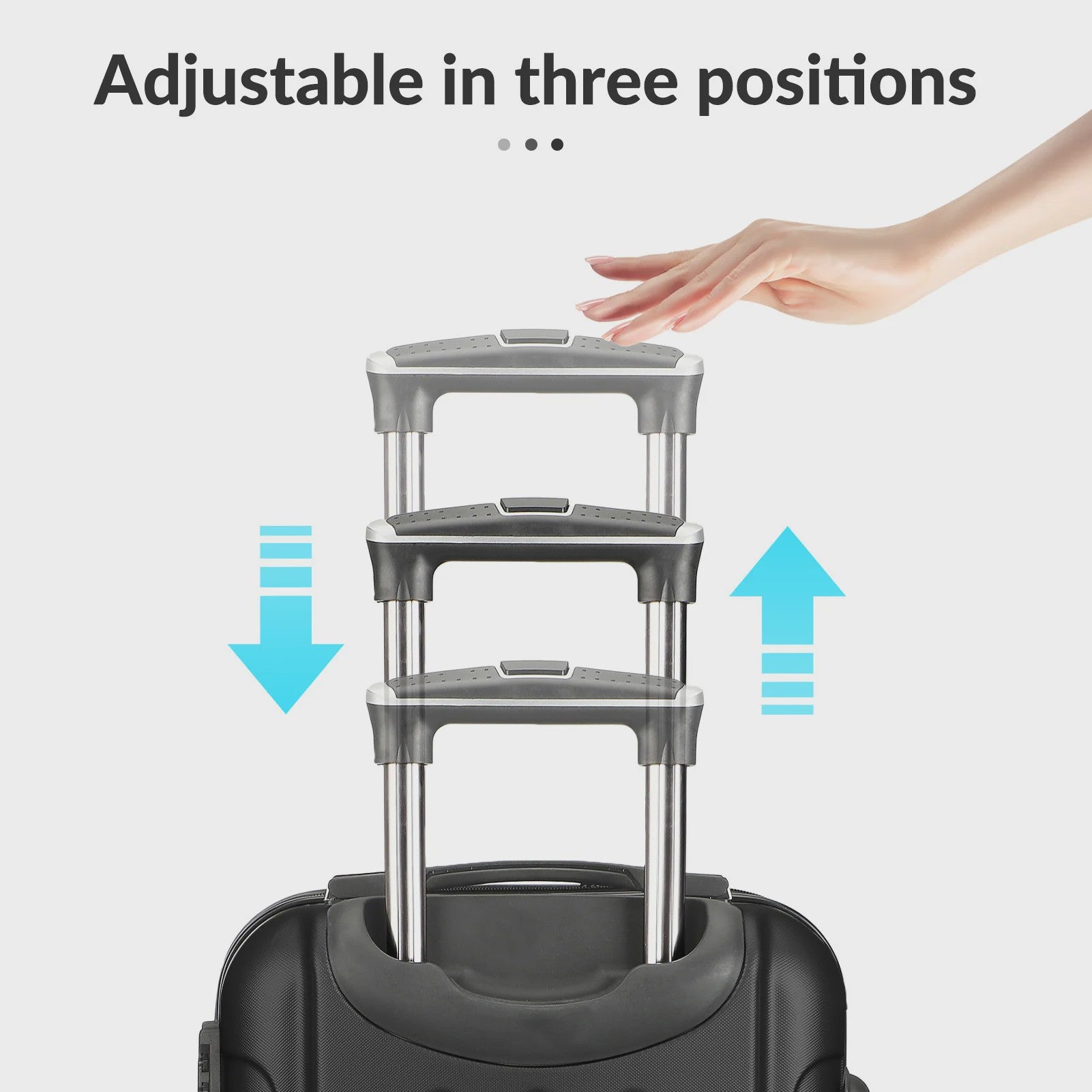 3-delige Hard Shell Koffer Set met TSA Slot en 360° Spinner Wielen