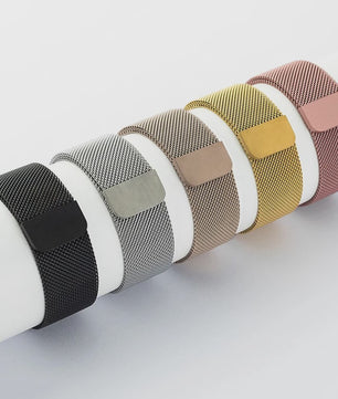 Milanese Band voor Apple Watch Ultra 2/3 49mm & Series 1-11 (38-45mm) - Roestvrij Staal, Magnetische Sluiting