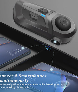 Bluetooth 5.3 Motorhelm Headset - Handsfree Bellen, Muziek & Waterdicht
