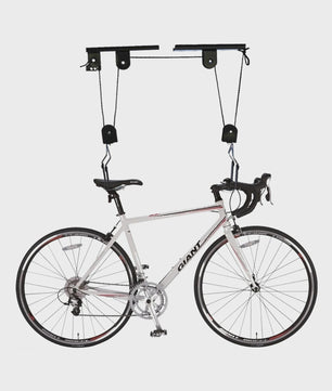 Zwarte Fietslift met Plafondmontage - Fietsopslag tot 60kg