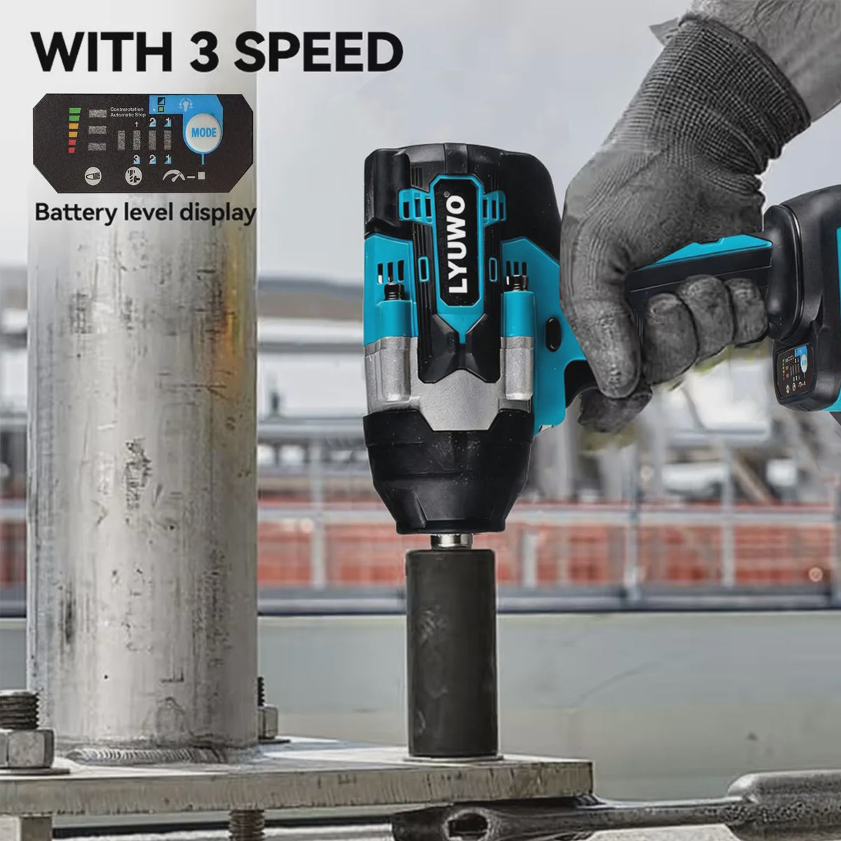 Krachtige Accu Slagmoersleutel 1000Nm Brushless - Compatibel met Makita 18V Batterijen