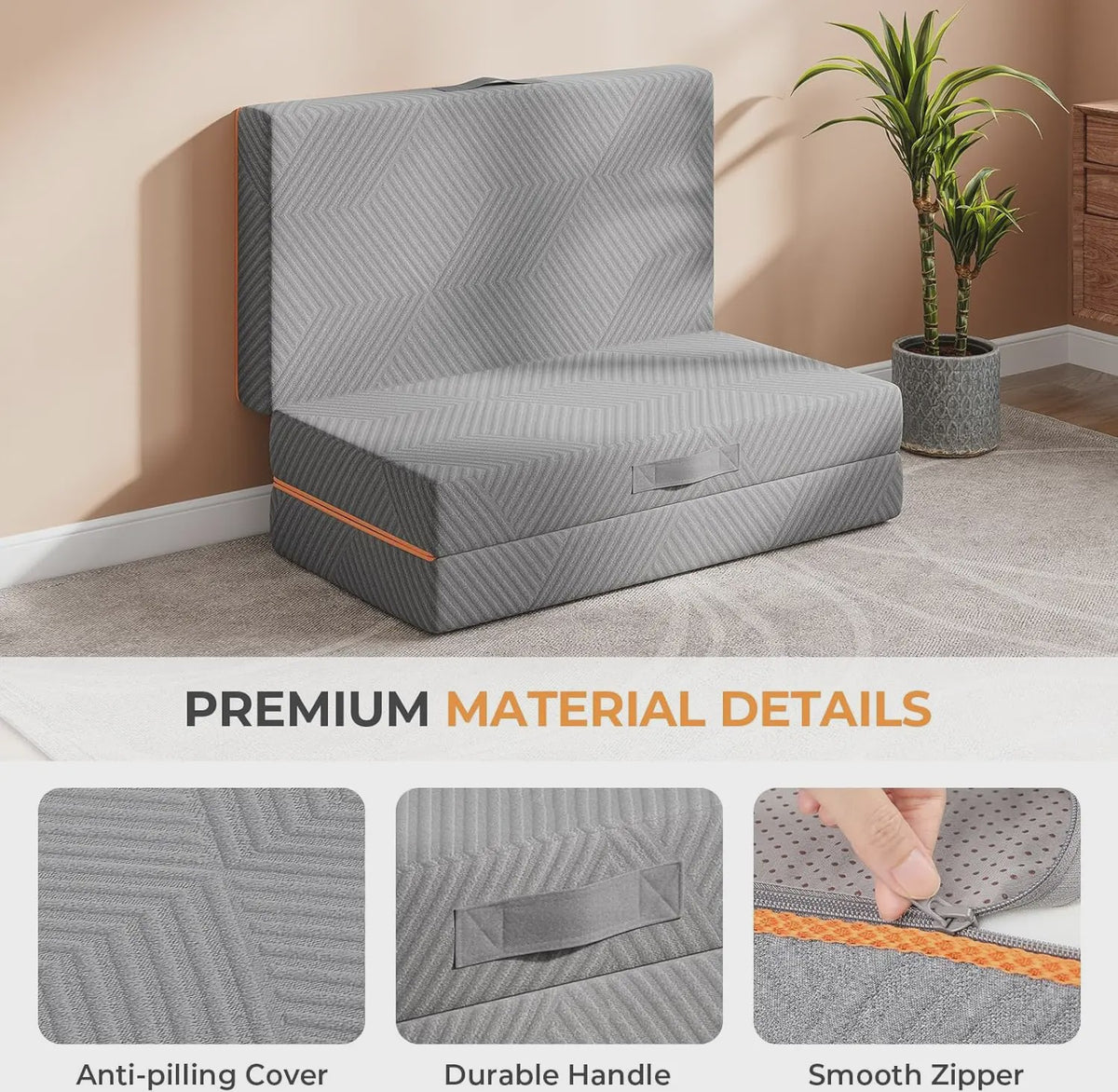 Vouwmatras Gel Memory Foam 10cm - Comfortabel Kamperen & Logeren