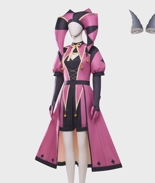 Columbina Cosplay Kostuum - Roze Clown Outfit voor Freak Circus