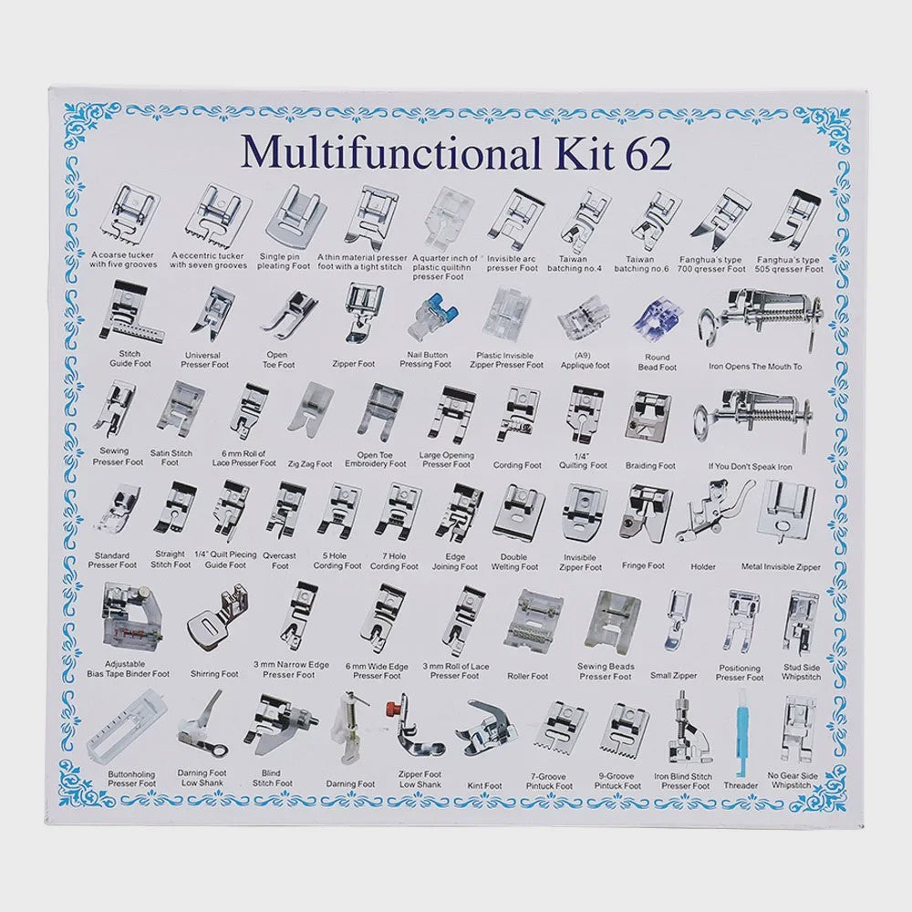 Uitgebreide Set Naaimachine Voetjes (11-82 Stuks) - Multifunctioneel voor Diverse Stijlen