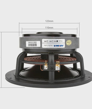 AIYIMA 6.5 inch HIFI Woofer Speaker - 100W Midrange Bass Loudspeaker voor Home Theater & DIY
