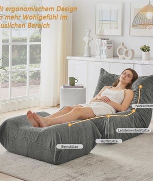 Moderne Lounge Sofa met Opbergruimte - Gestoffeerd en Comfortabel