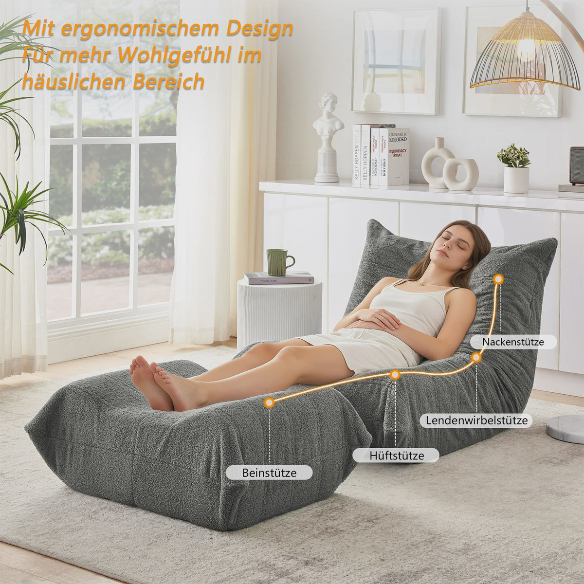 Moderne Lounge Sofa met Opbergruimte - Gestoffeerd en Comfortabel