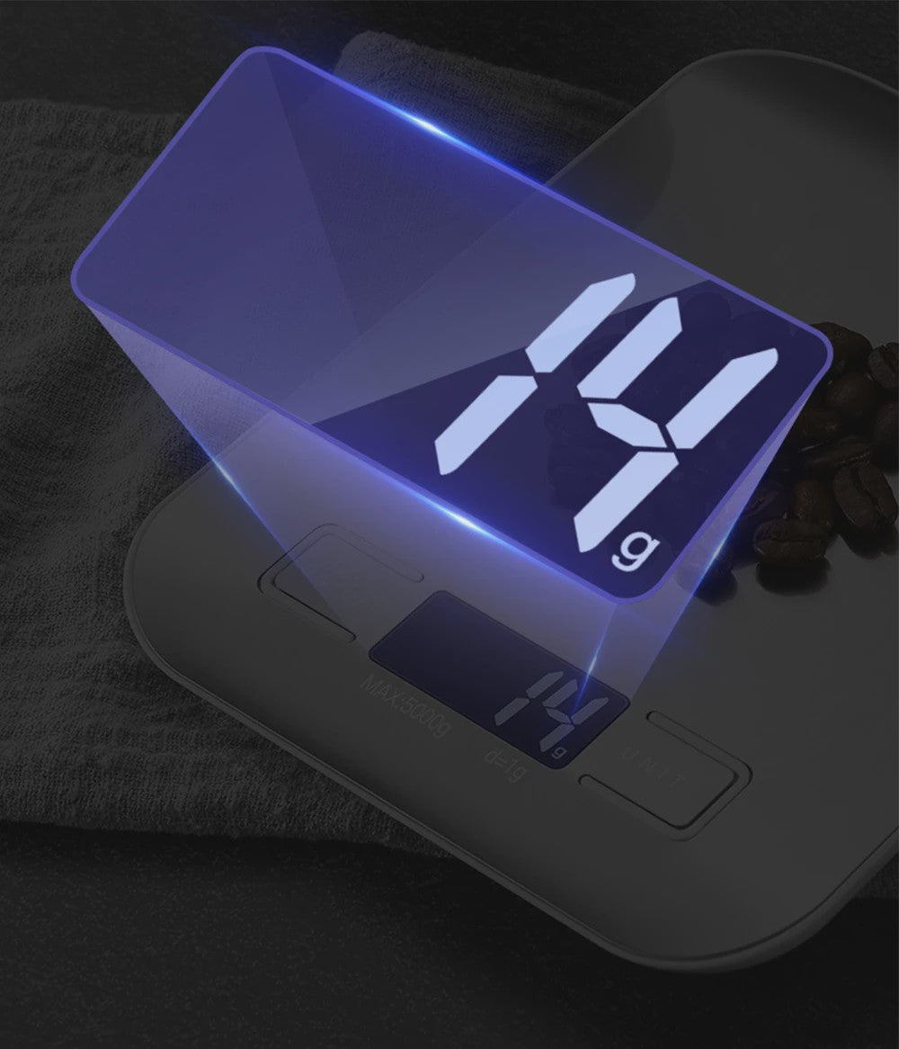 RVS Keukenweegschaal 5kg/1g - Precisie Digitale Voedselweegschaal met LCD Display