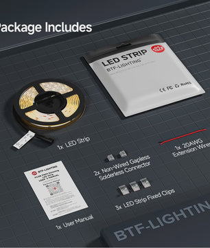 FCOB LED Strip 12V/24V - Hoge Dichtheid, Flexibel, Dimbare Verlichting (RA90)