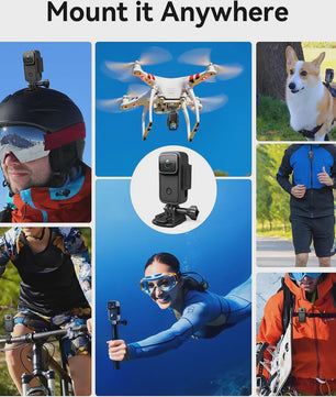 SJCAM C200PRO 4K Action Camera met Microfoon & WiFi - Compact & Waterdicht