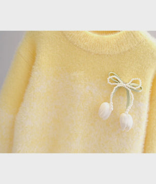 Schattige Gebreide Trui voor Meisjes - Elegante Winterkleding voor Kinderen