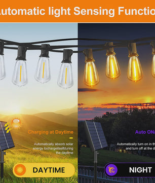 12m/9.5m ST38 Solar Tuinslingers met Afstandsbediening - Waterdicht & Dimbaar
