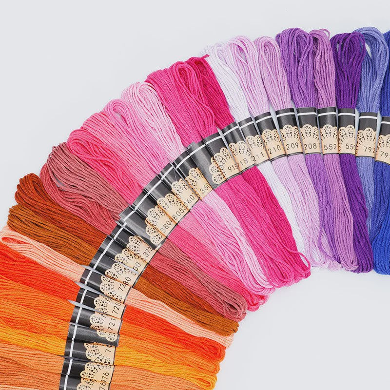 Grote Set Borduurzijde - 447 Kleuren Katoen Floss voor Kruissteek & DIY Naaien