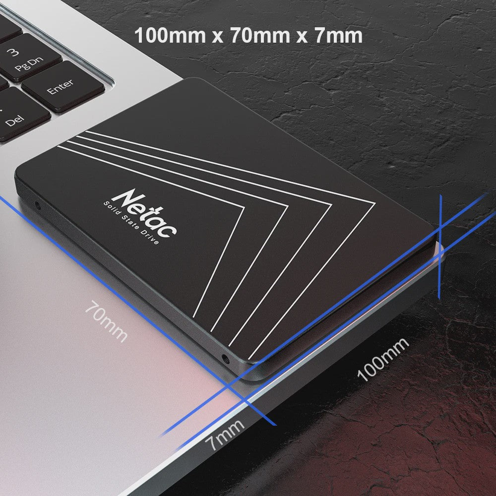 Netac Interne SATA SSD 2TB - Snelle Opslag voor Laptop & PC
