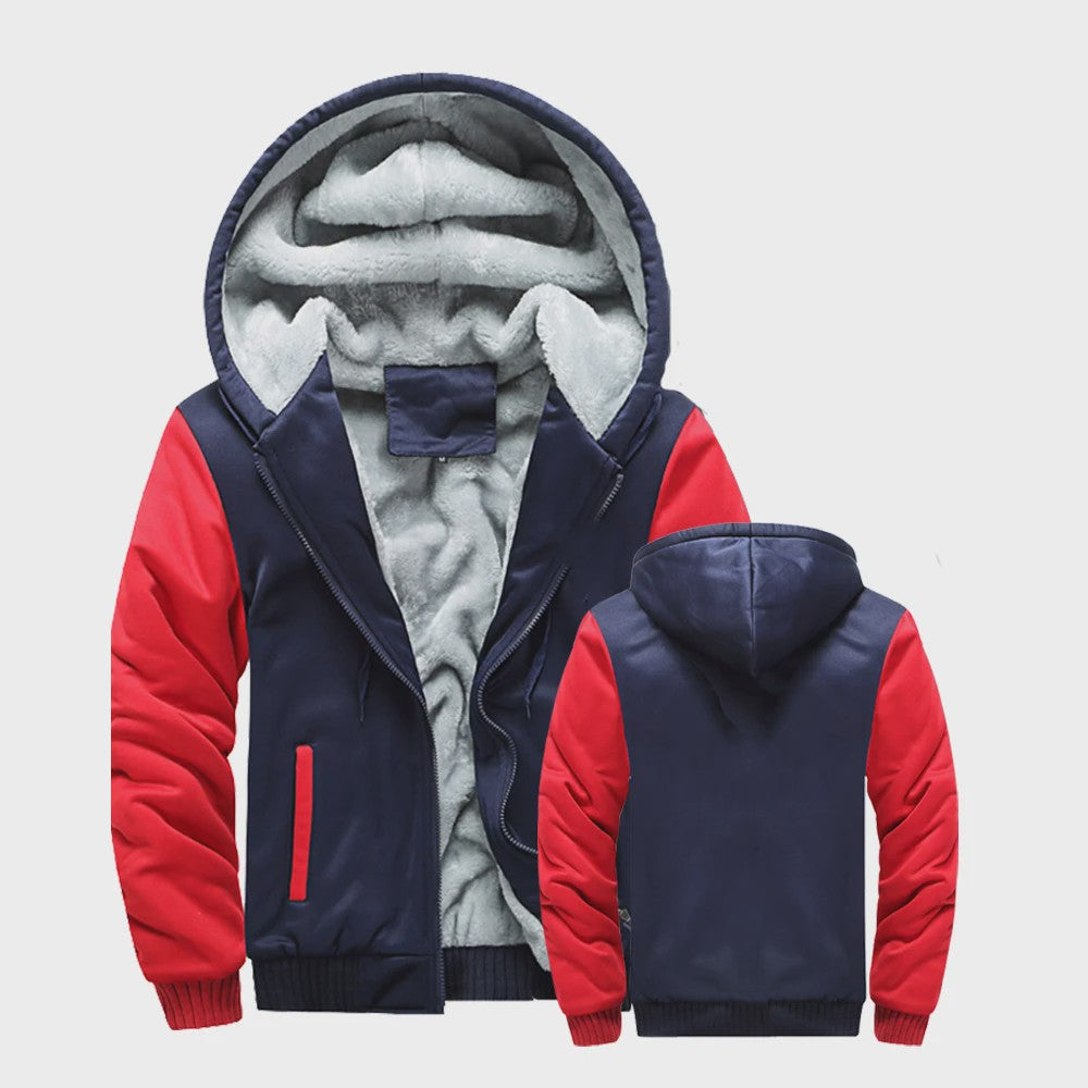 Warme Heren Winterjas met Fleece Voering en Capuchon - Casual Sportief Buitenjack