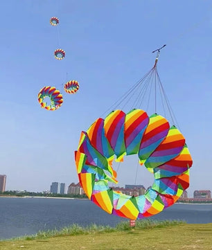 Grote Regenboog Vlieger - Nylon Parachute Vlieger voor Professioneel Vliegeren