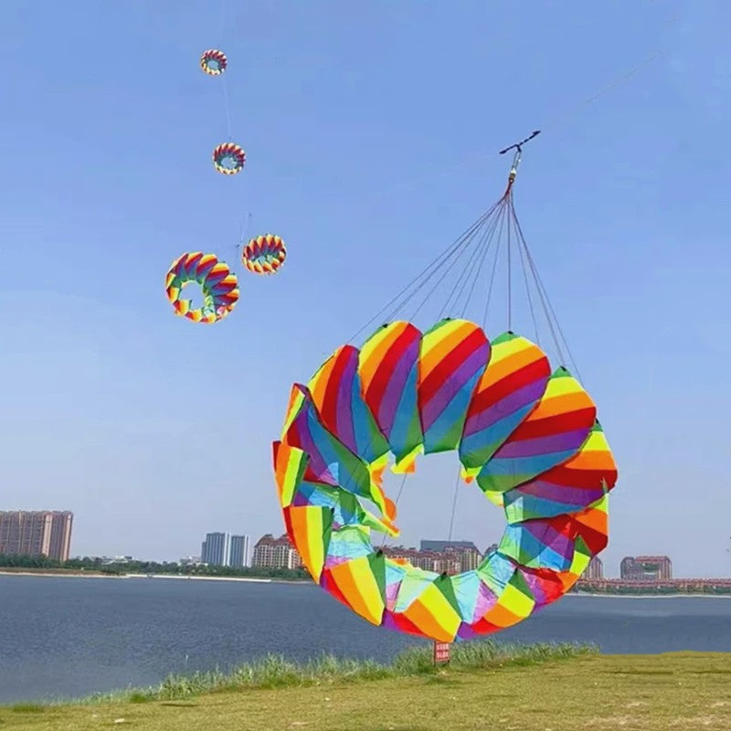 Grote Regenboog Vlieger - Nylon Parachute Vlieger voor Professioneel Vliegeren