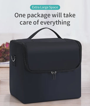 Professionele Make-up Koffer met 4 Lagen en Verstelbare Organizer - Reis- en Opbergtas