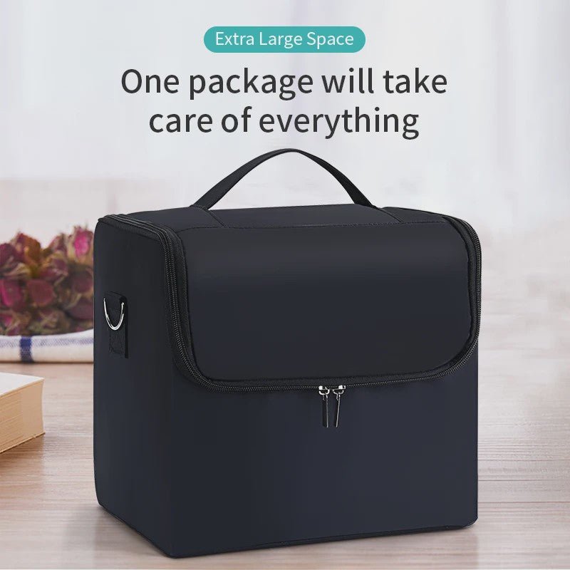 Professionele Make-up Koffer met 4 Lagen en Verstelbare Organizer - Reis- en Opbergtas