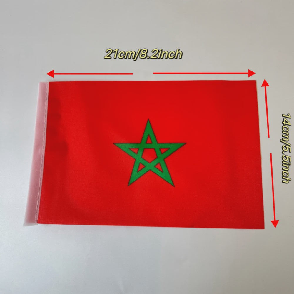 Bureauvlag Set: Australië, Canada, Italië, Zuid-Korea & Rusland - 14x21cm