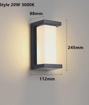 Waterdichte LED Buitenmuurverlichting met Bewegingssensor - IP65