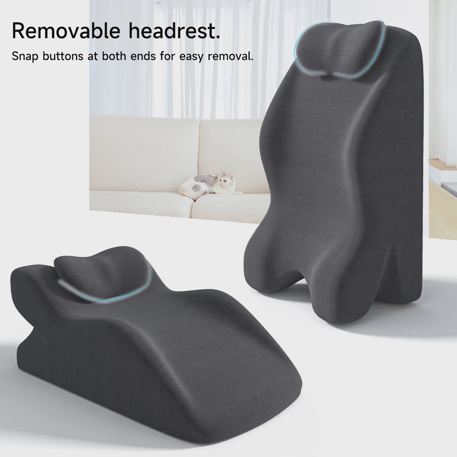Ergonomisch Wigkussen van Traagschuim voor Ontspanning en Herstel