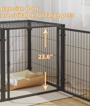 Robuuste Metalen Hondenkennel & Ren - Ontsnappingsvrij & Veilig voor Elke Hond