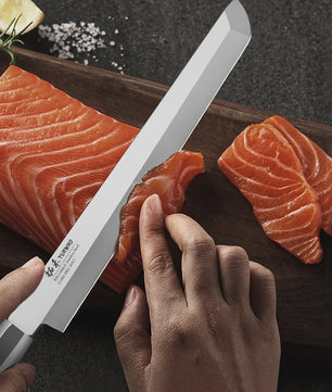 Turwho Japans Sashimi Mes 270mm - Professioneel Vis & Vlees Snijmes van X9Cr18Mov Staal
