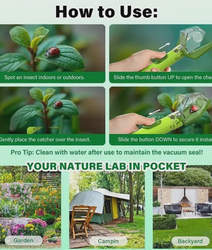 Insectenvanger met Vergrootglas 6X - Veilig Verkennen en Leren in de Natuur