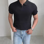 Herentrui Poloshirt Korte Mouw Gebreid - Zomer Casual Fashion