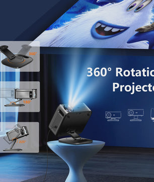 XIWBSY 2026 4K Smart Projector: 40000 Lumens, WiFi6, Bluetooth 5.3, Autofocus & Outdoor Home Theater