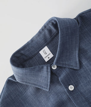 Casual Linnen Look Korte Mouw Shirt Heren - Zomerse Stijl