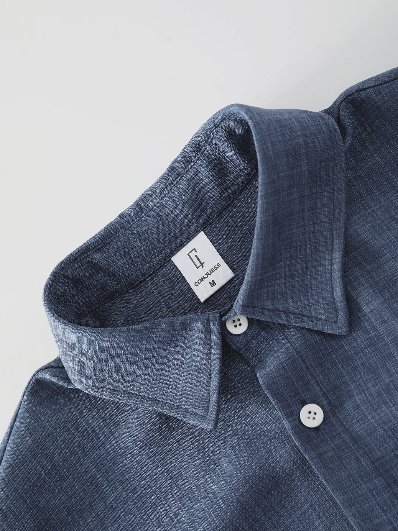 Casual Linnen Look Korte Mouw Shirt Heren - Zomerse Stijl