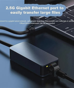 2.5G USB-C naar RJ45 Ethernet Adapter - 2500Mbps Netwerkkaart voor Laptop & PC