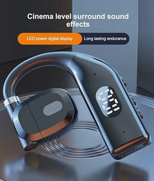 Draadloze Air Conduction Oordopjes met Bluetooth 5.3, LED Display & Noise Cancelling