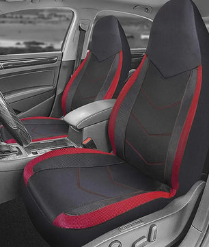 Sportieve Autostoelhoes Set met Hoge Rugleuning - Ademend Air Mesh & Airbag Compatibel