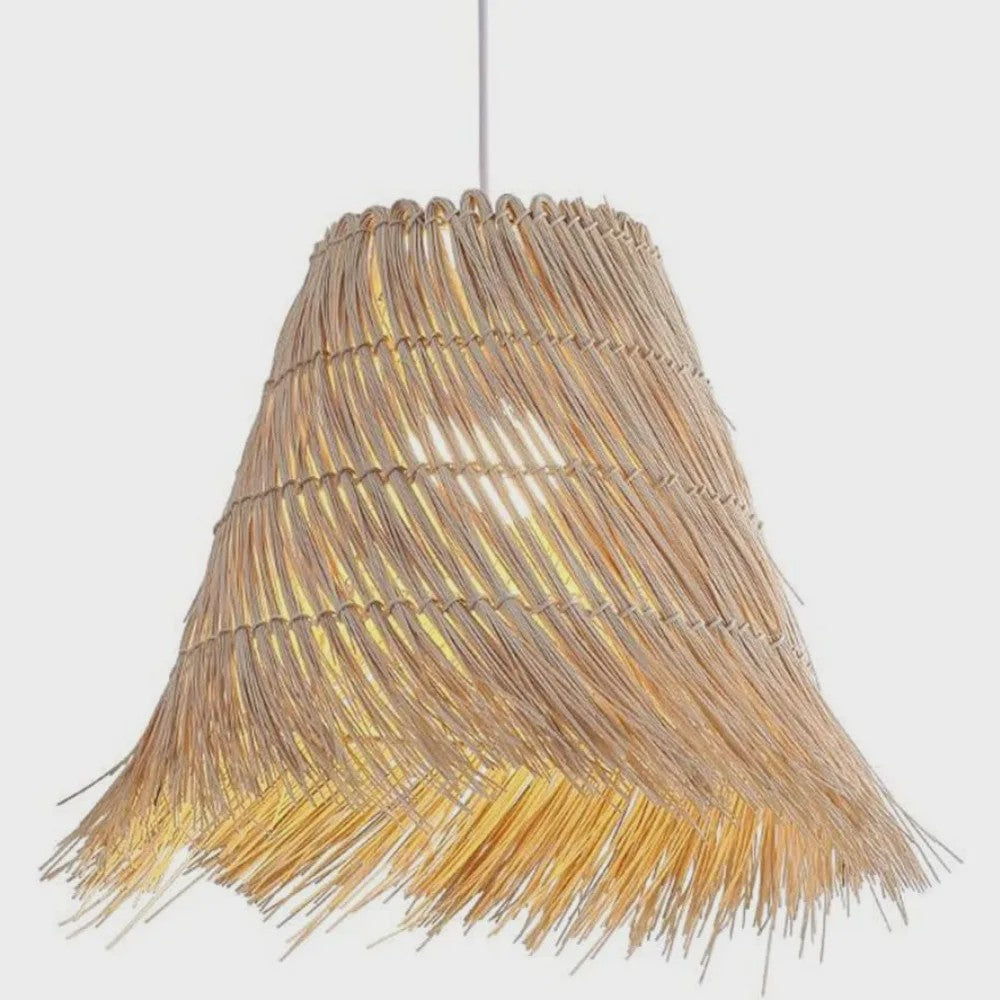 Sfeervolle Rotan Hanglamp 50cm - Natuurlijke Woonkamer & Slaapkamer Verlichting