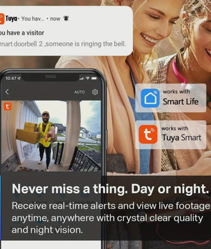 Slimme WiFi Videodeurbel met HD Camera - Tweeweg Audio & Nachtzicht